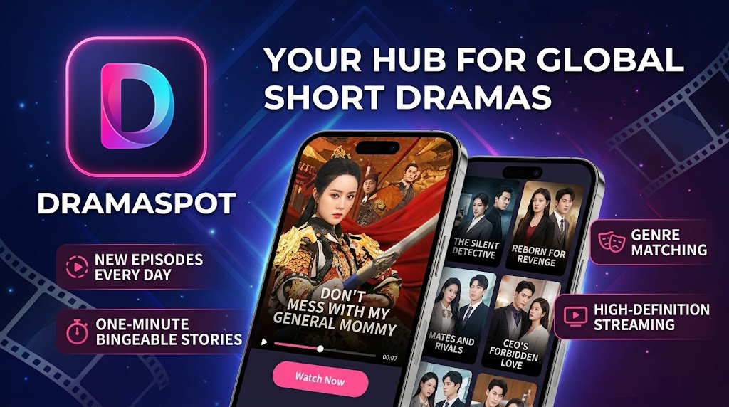 DramaSpot app home screen